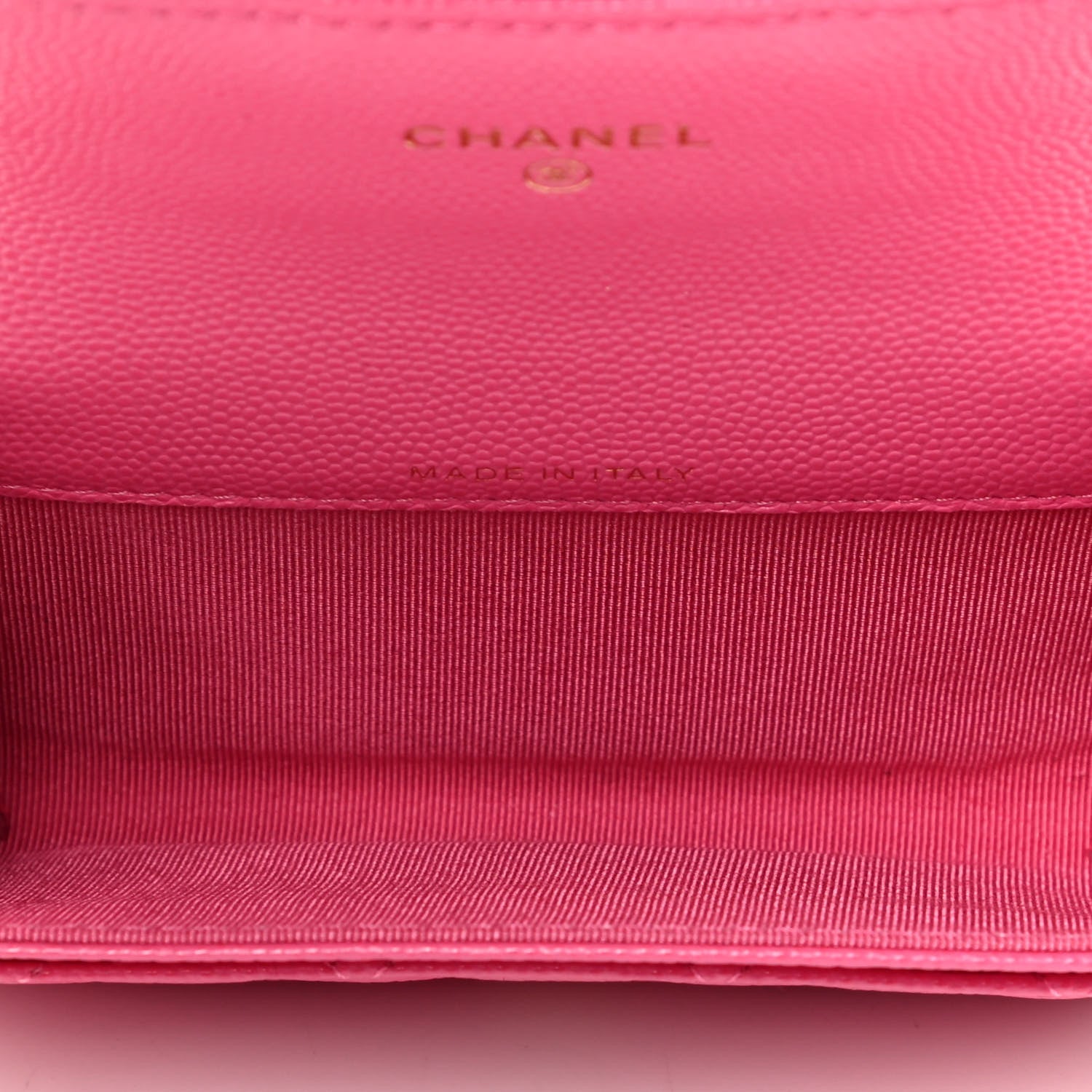 Chanel Caviar Quilted Flap Card Holder Wallet Pink 5 of 9