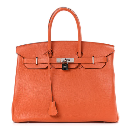 Hermes Togo Birkin 35 Orange 1 of 9