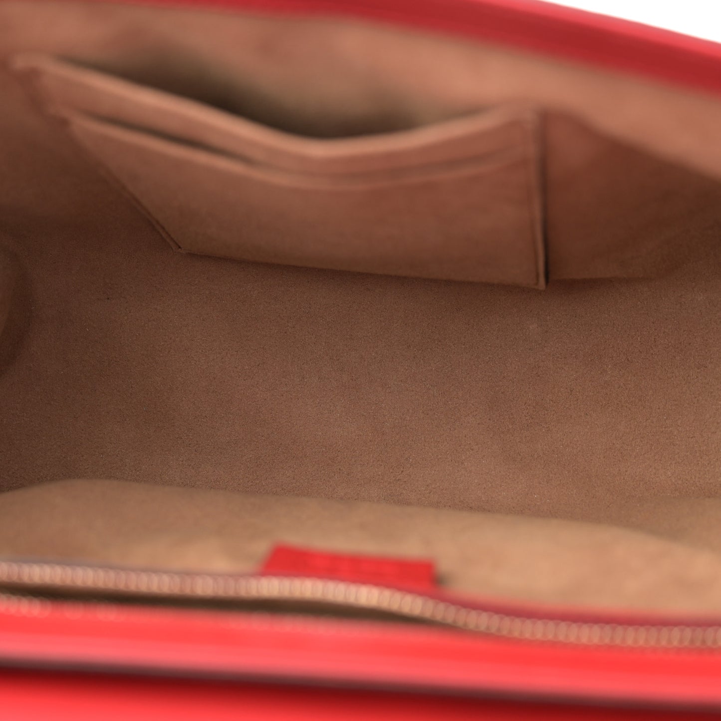 GG Supreme Monogram Calfskin Medium Padlock Shoulder Bag Beige Hibiscus Red New Rosette