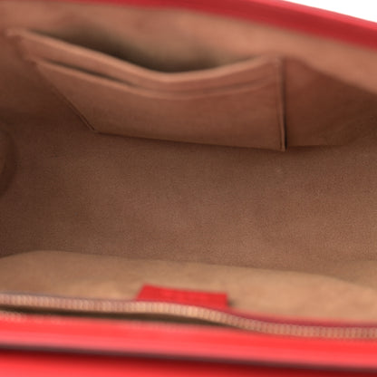 Gucci GG Supreme Monogram Calfskin Medium Padlock Shoulder Bag Beige Hibiscus Red New Rosette 5 of 10
