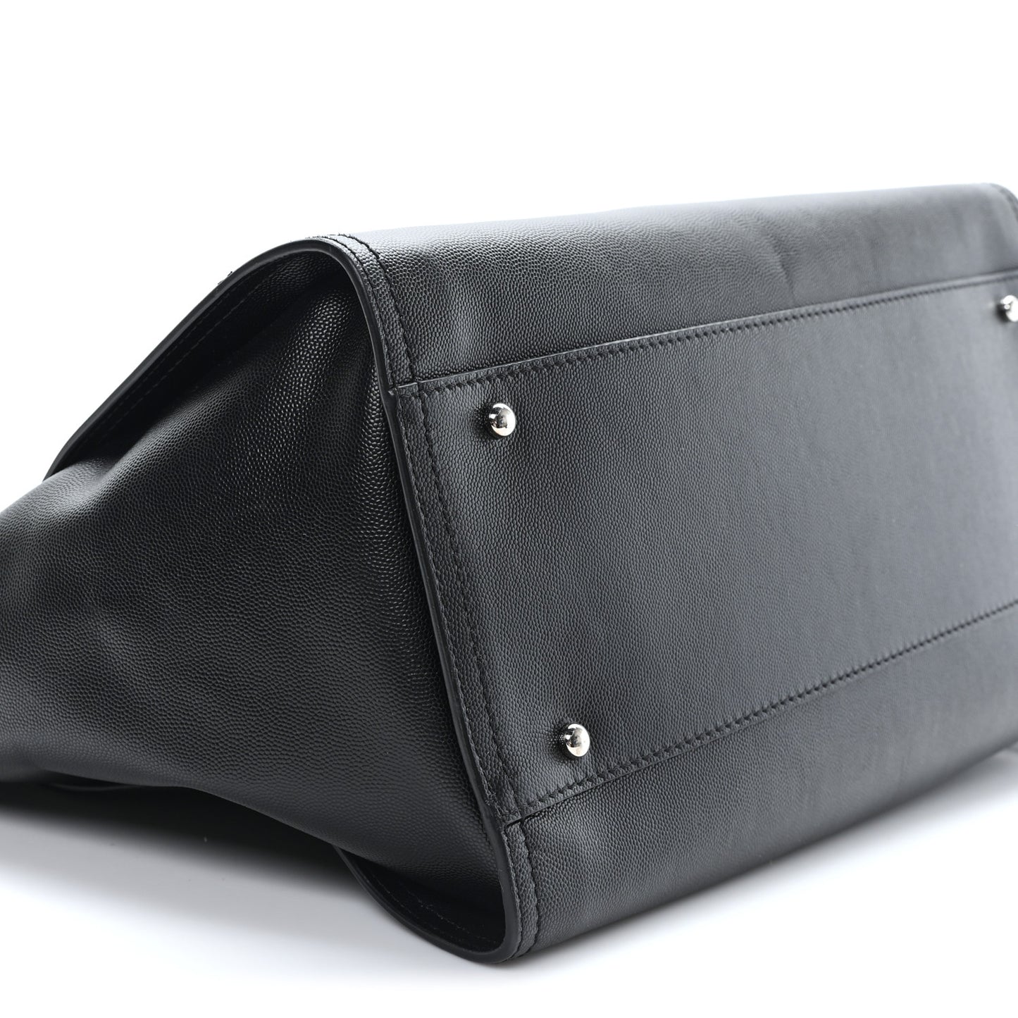 Caviar Medium Studded Deauville Tote Black