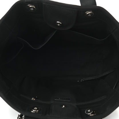 Chanel Canvas Pearl Medium Deauville Tote Black 5 of 13