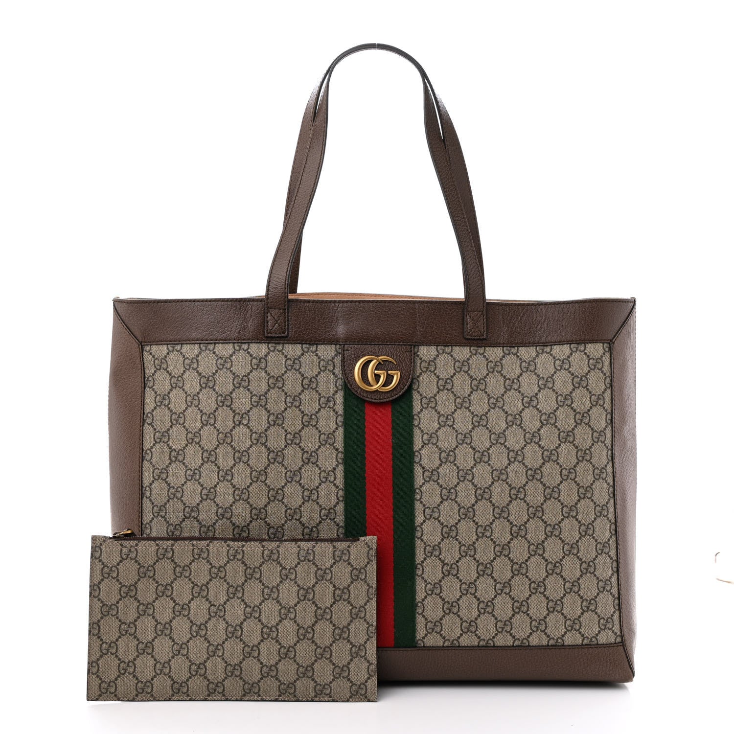 Gucci X DISNEY GG Supreme Monogram Web Three Little Pigs Large Ophidia Tote Beige New Acero 3 of 12