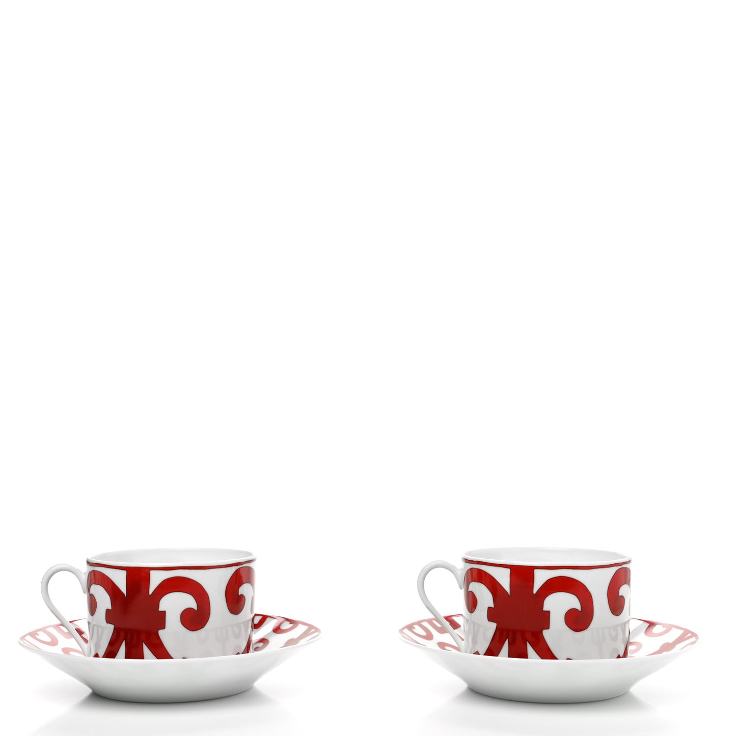 Porcelain Balcon du Guadalquivir Tea Cup and Saucer Set of 2