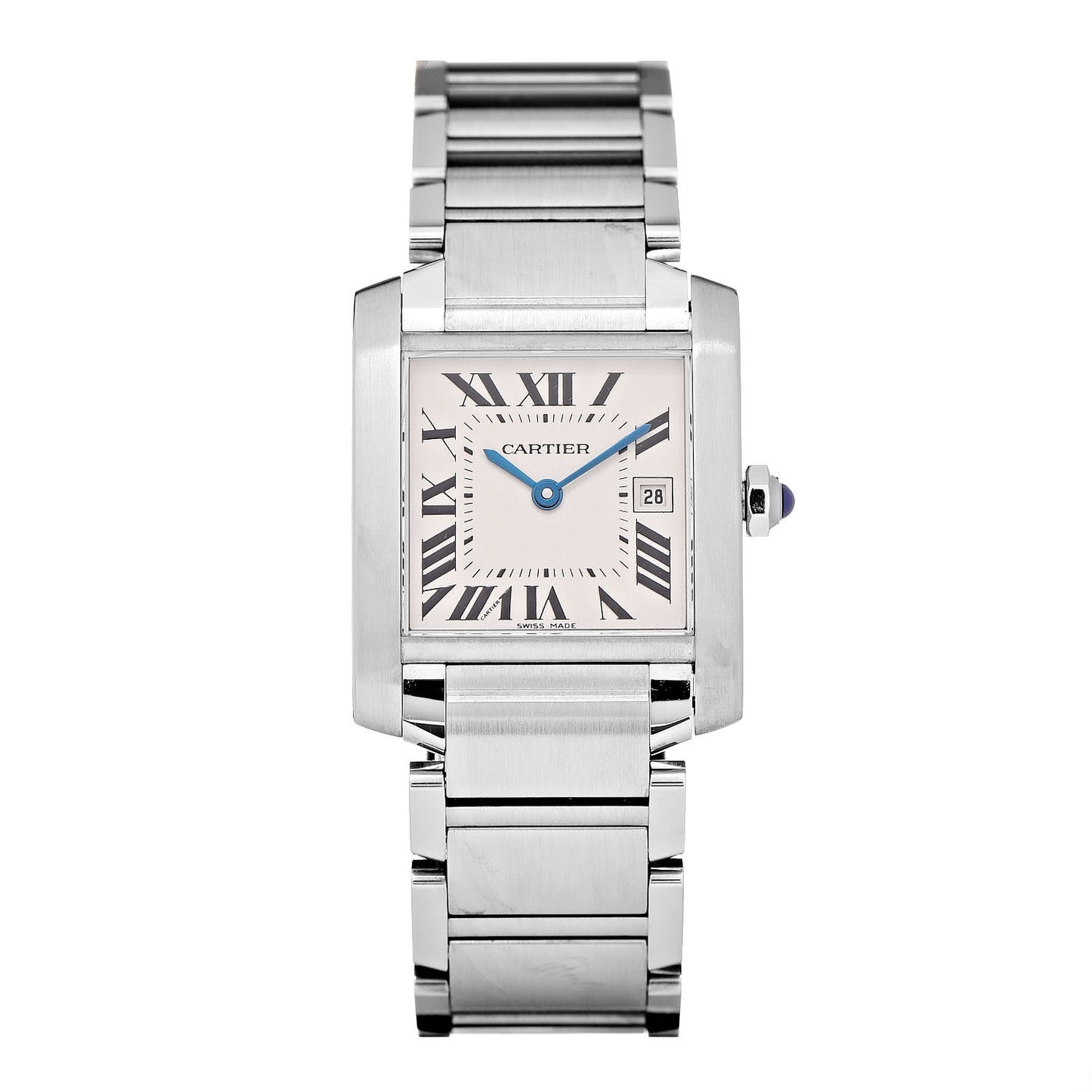 Stainless Steel 25mm Tank Francaise Quartz Watch