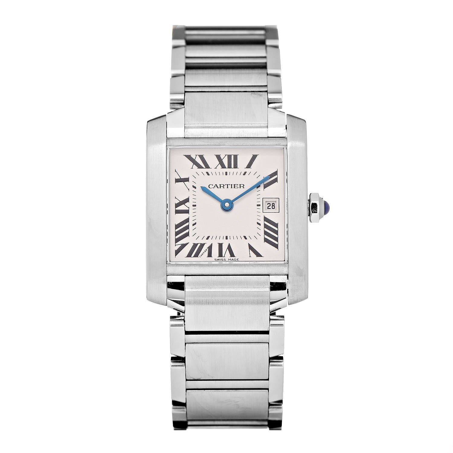 Cartier Stainless Steel 25mm Tank Francaise Quartz Watch 1 of 9