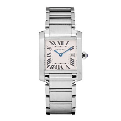 Cartier Stainless Steel 25mm Tank Francaise Quartz Watch 1 of 9