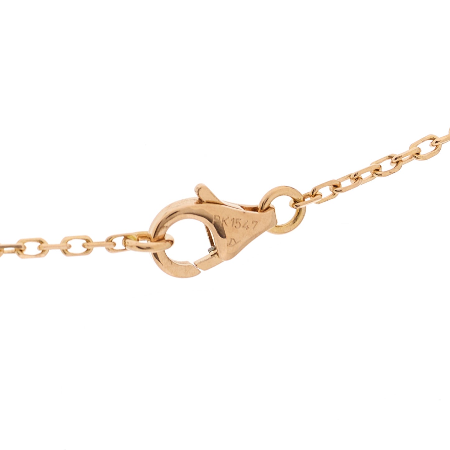 18K Pink Gold Diamond XS Hearts and Symbols Necklace