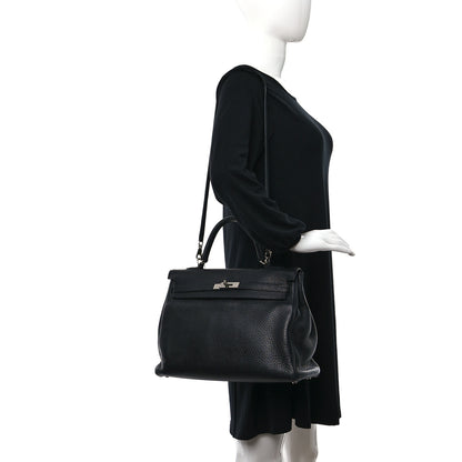 Hermes Buffle Skipper Kelly Retourne 35 Black 2 of 18
