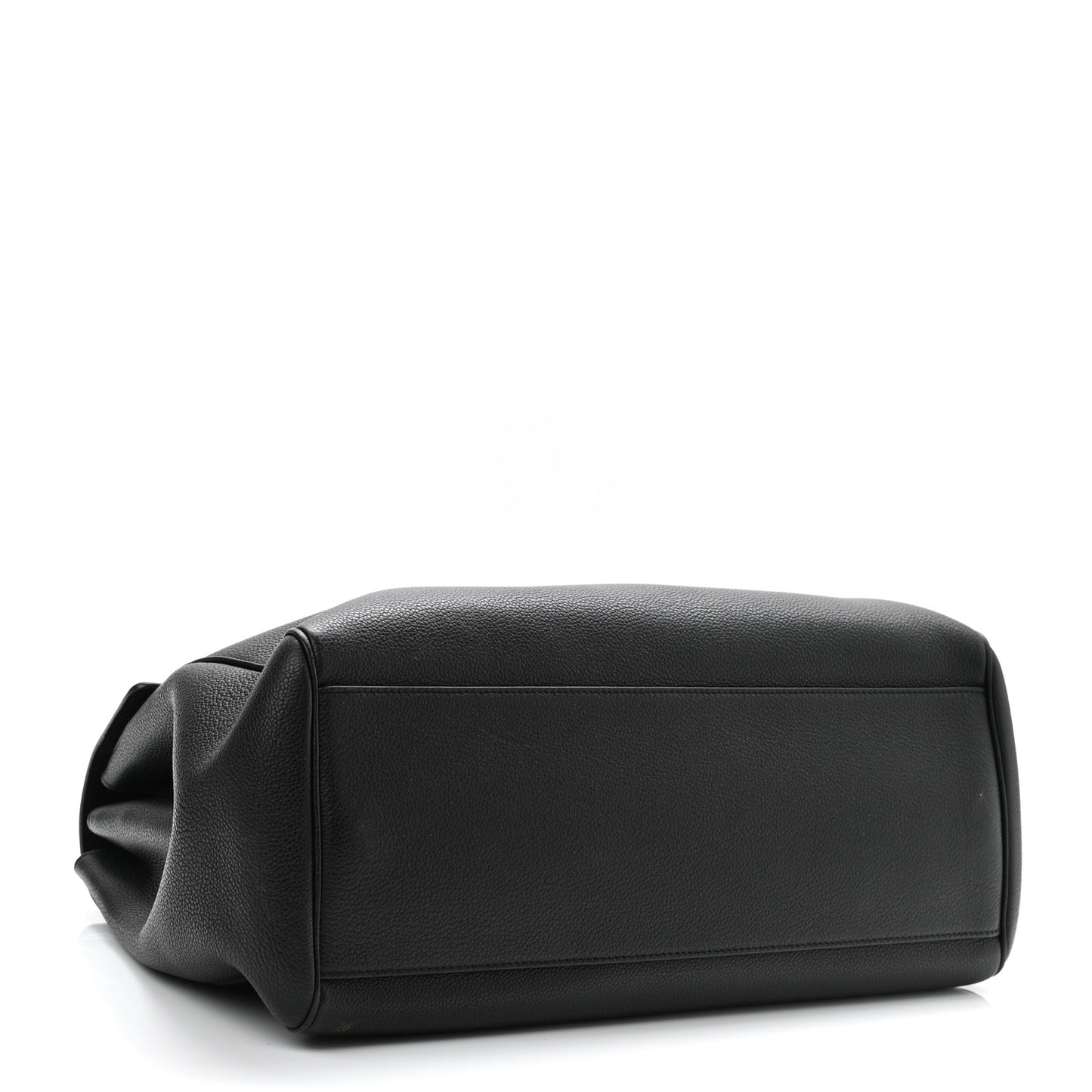 Grained Calfskin Large Soft 16 Bag Black
