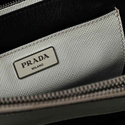Prada Saffiano Cuir Twin Tote Talco 8 of 10