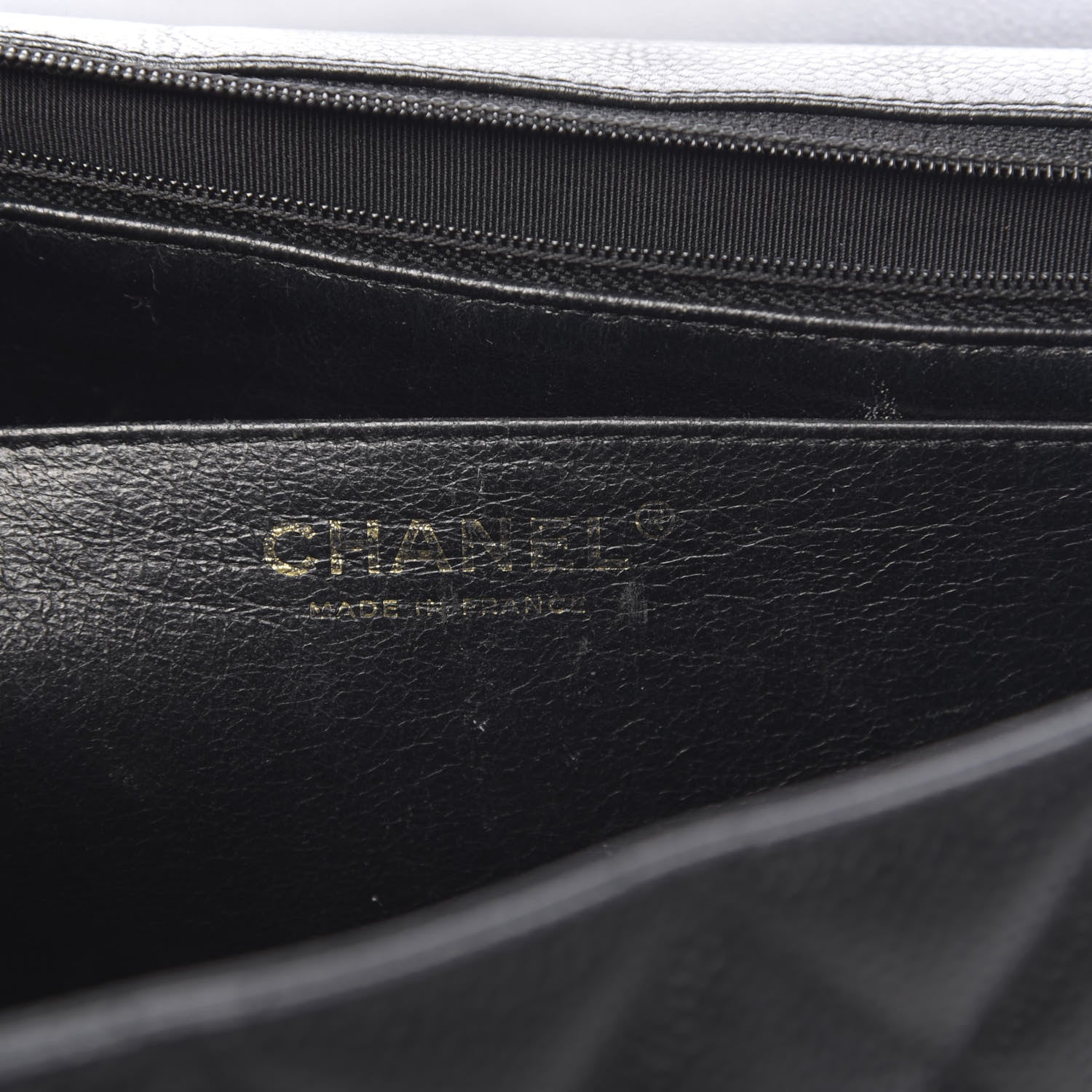 Chanel Caviar Quilted Jumbo Single Flap Black 6 of 12