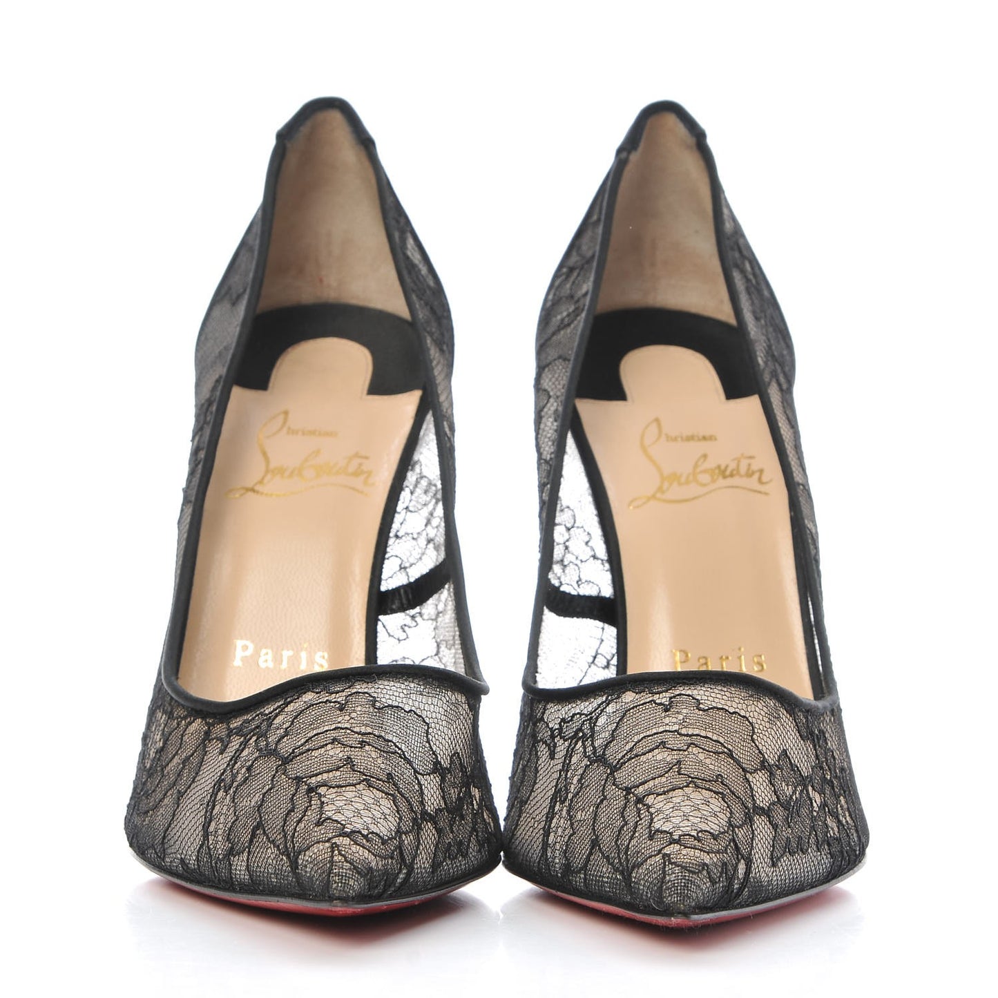 Dentelle Chantilly Follies Lace 100 Pumps 37 Black