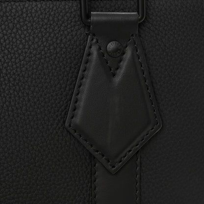 Louis Vuitton Calfskin Aerogram Takeoff Briefcase Black 9 of 11
