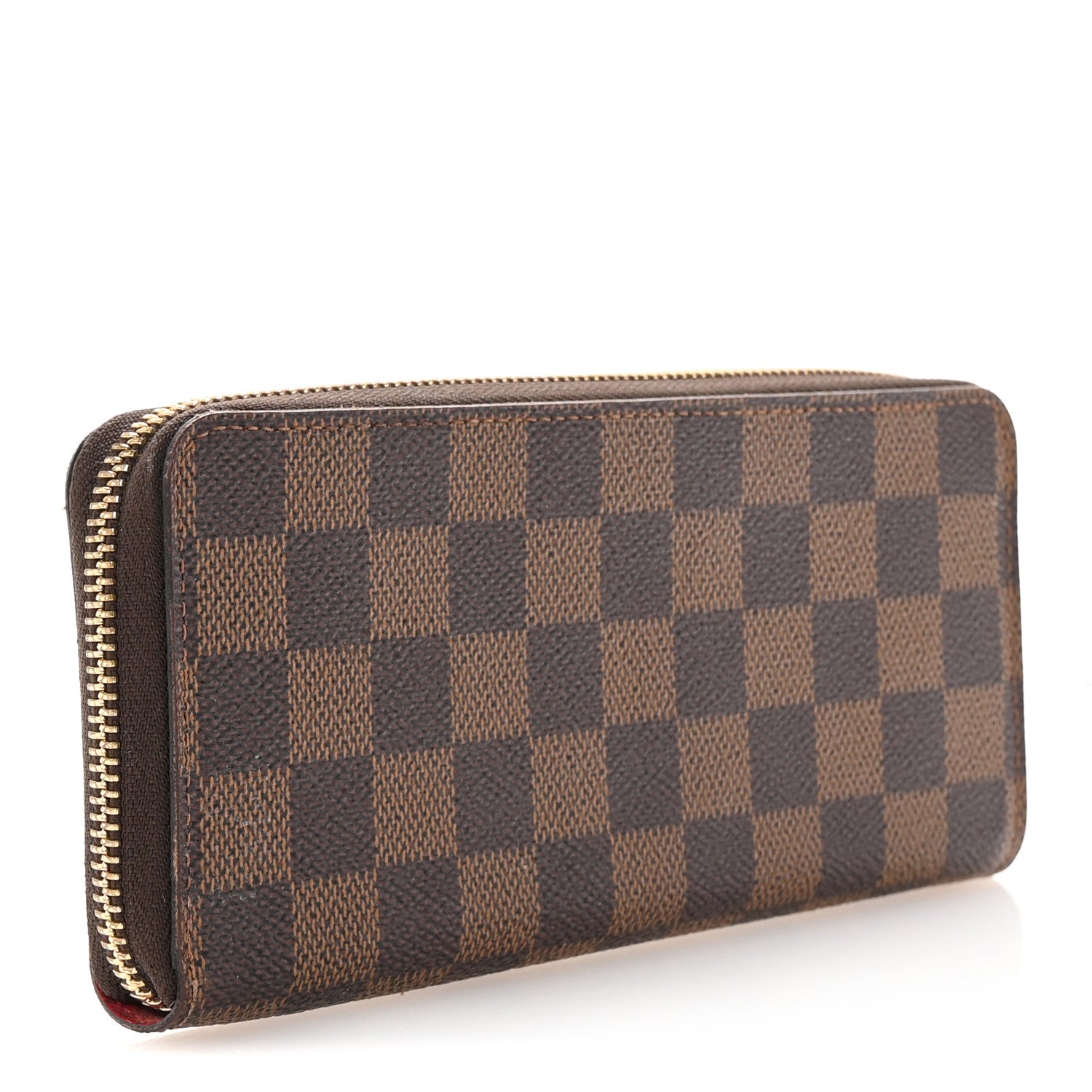 Louis Vuitton Damier Ebene Clemence Wallet Cherry 3 of 7