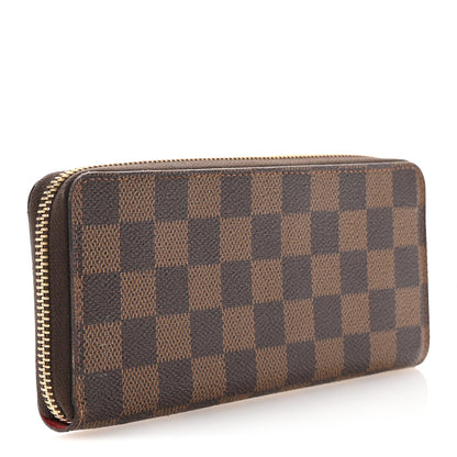 Louis Vuitton Damier Ebene Clemence Wallet Cherry 3 of 7