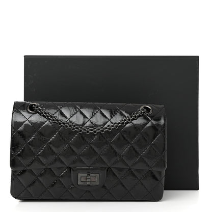 Chanel Glazed Aged Calfskin Quilted 2.55 Reissue 225 Flap So Black 11 of 11