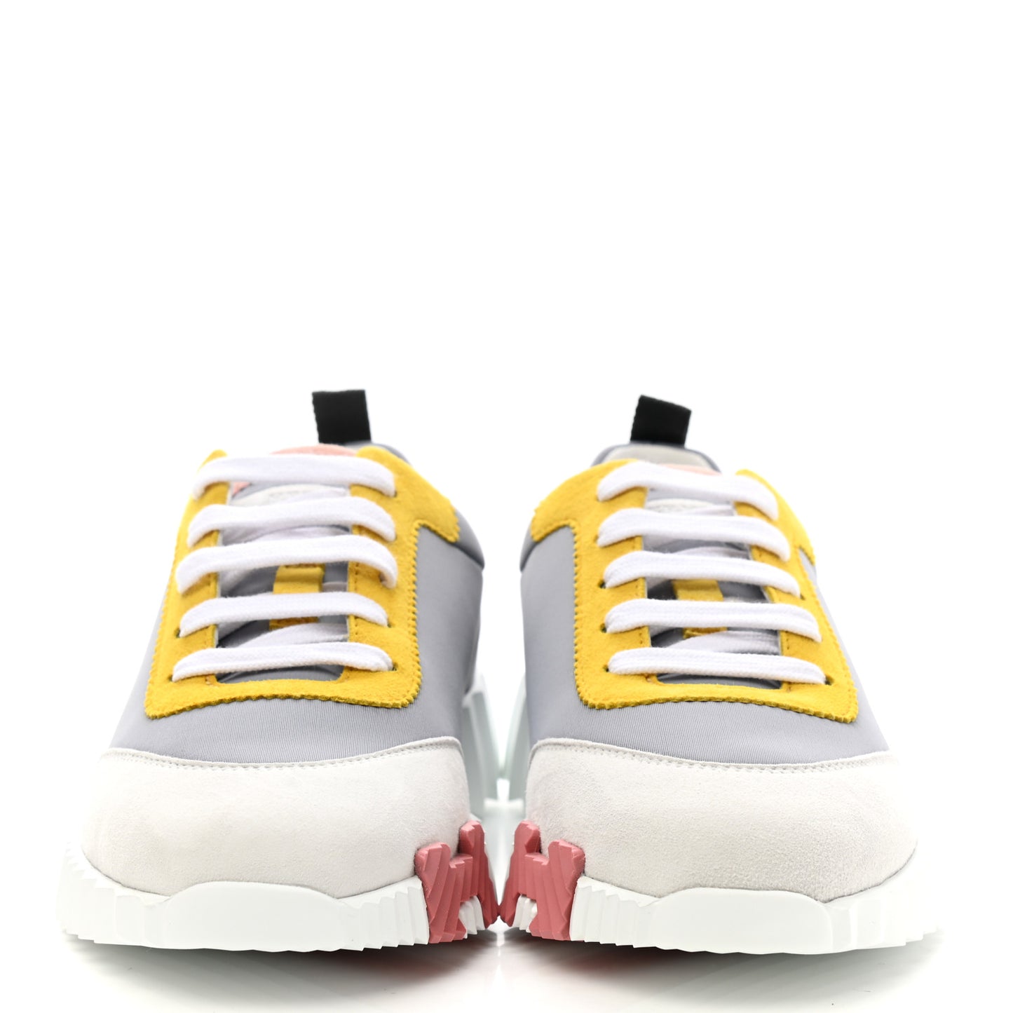 Technical Canvas Suede Goatskin Bouncing Sneakers 36.5 Gris Multicolor