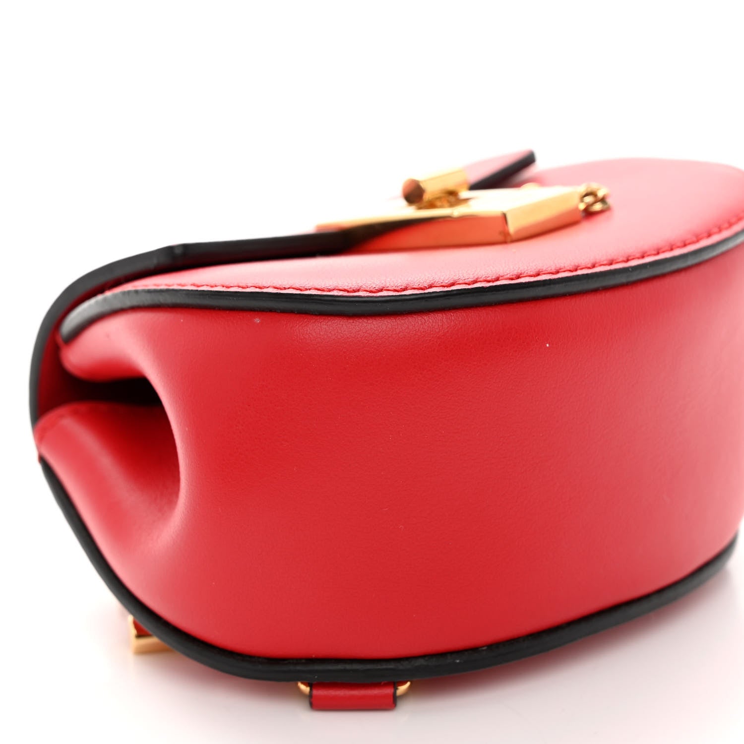 Chloe Shiny Calfskin Mini Drew Crossbody Backpack Juicy Red 8 of 9