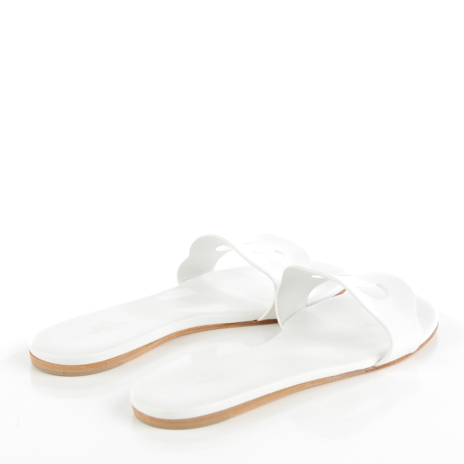 Hermes Calfskin Lisboa Sandals 38 White 4 of 8