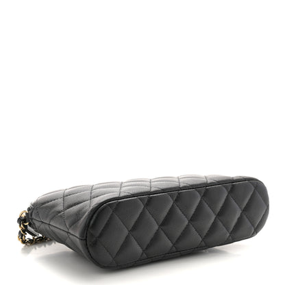 Chanel Caviar Quilted Classic Purse With Chain Black 4 of 10