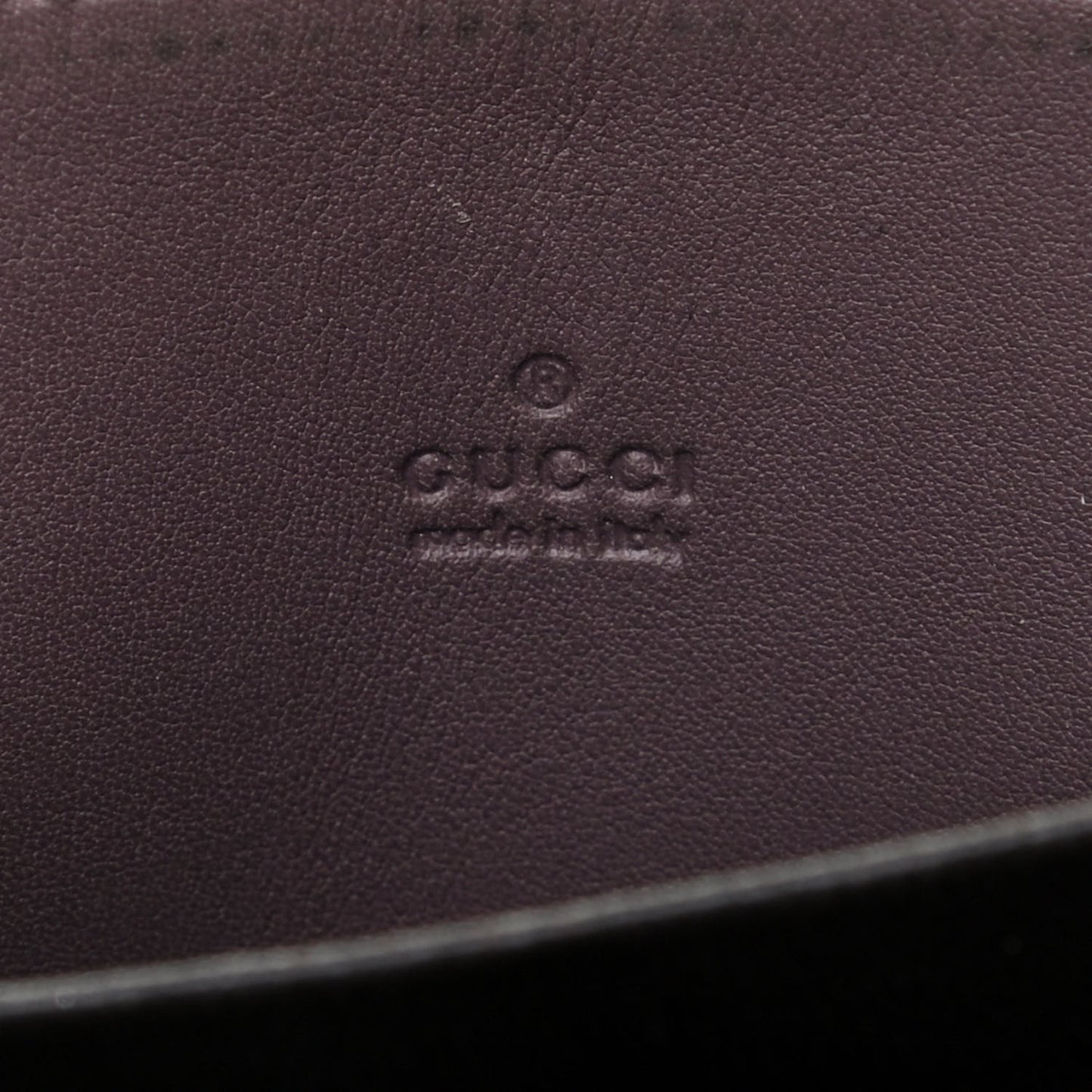Guccissima Zip Around Card Case Mauve