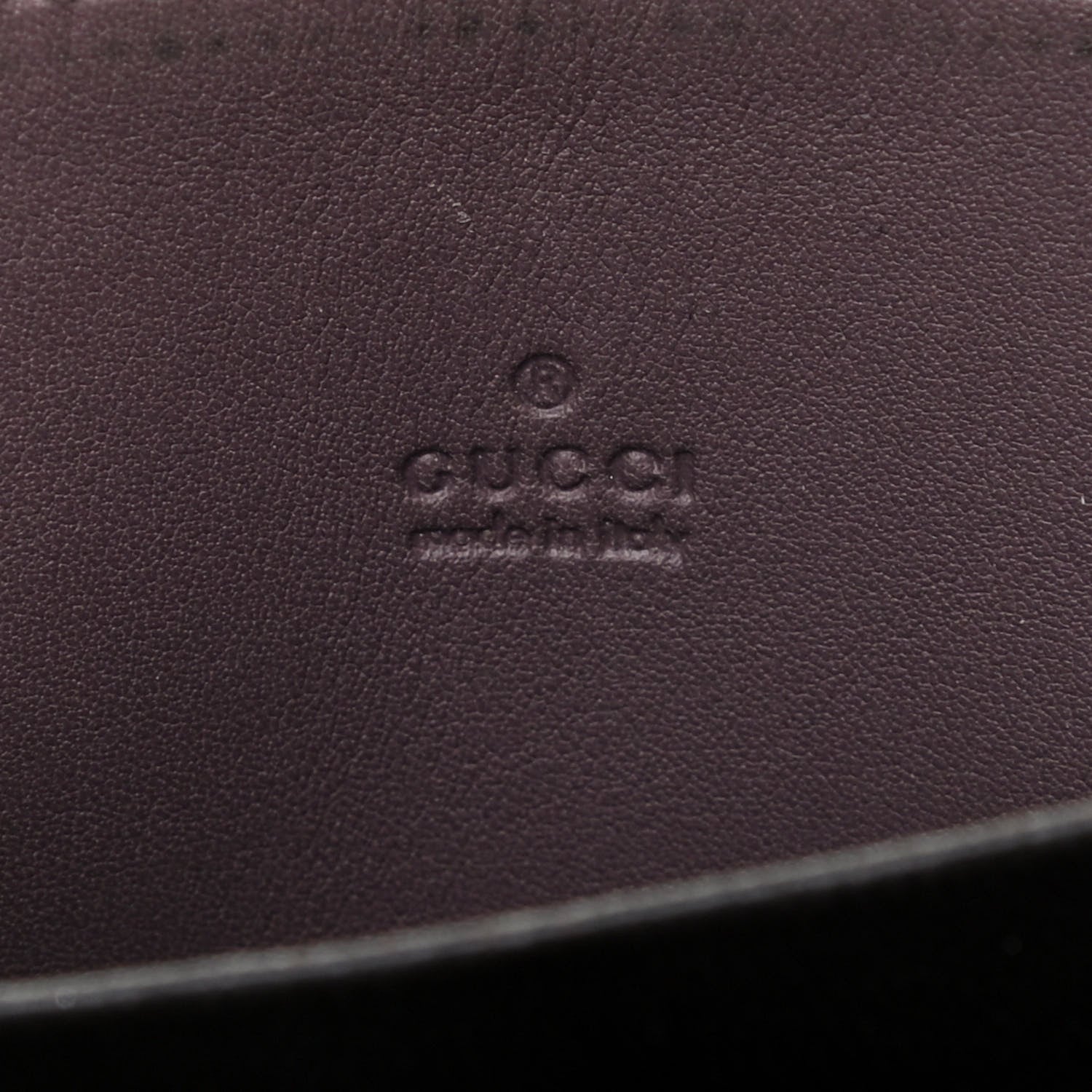 Gucci Guccissima Zip Around Card Case Mauve 6 of 8