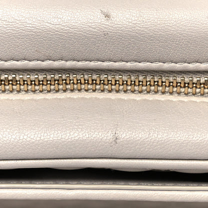 Saint Laurent Lambskin Quilted Victoire Camera Bag Blanc Vintage 15 of 15