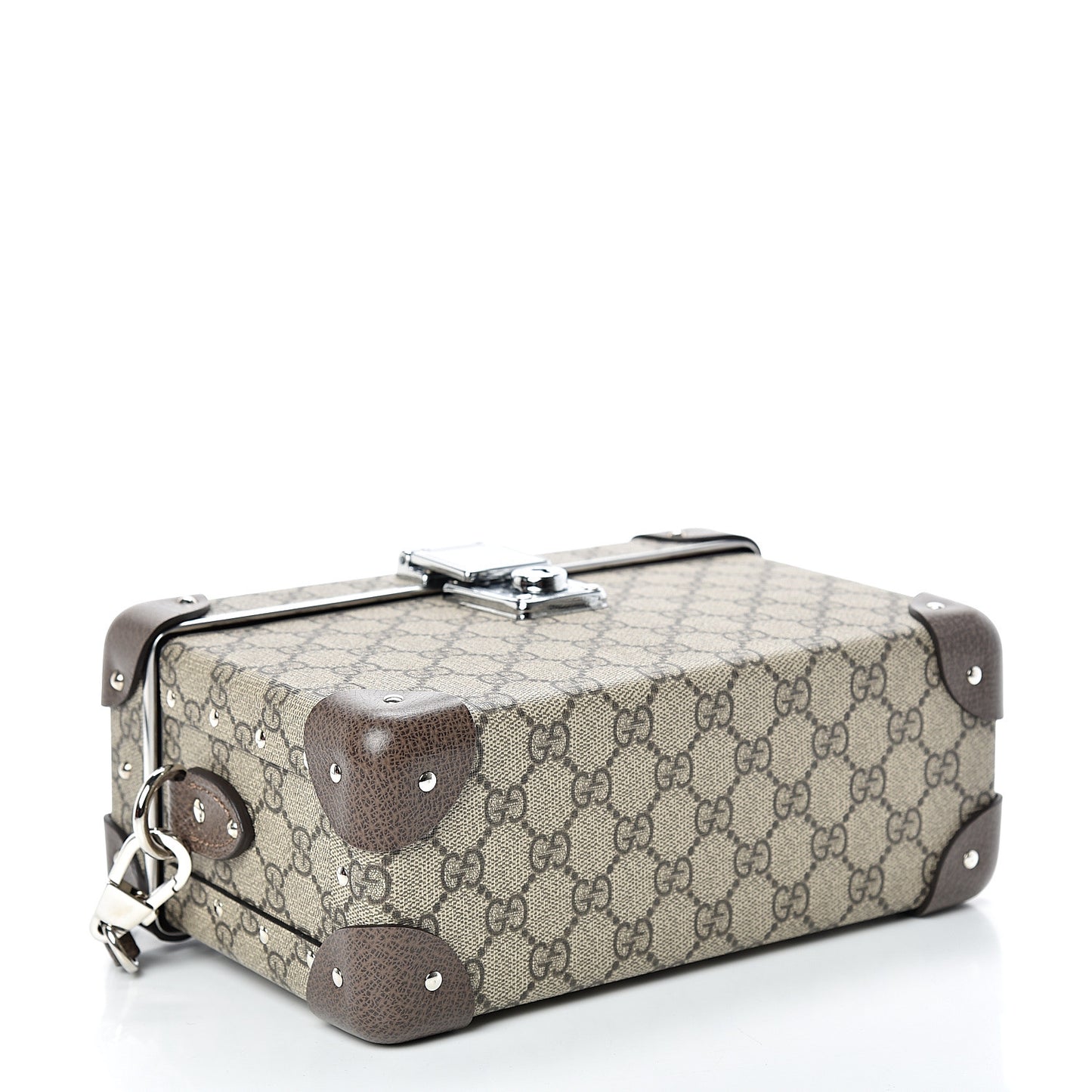 GG Supreme Monogram Globe-Trotter Beauty Case Brown