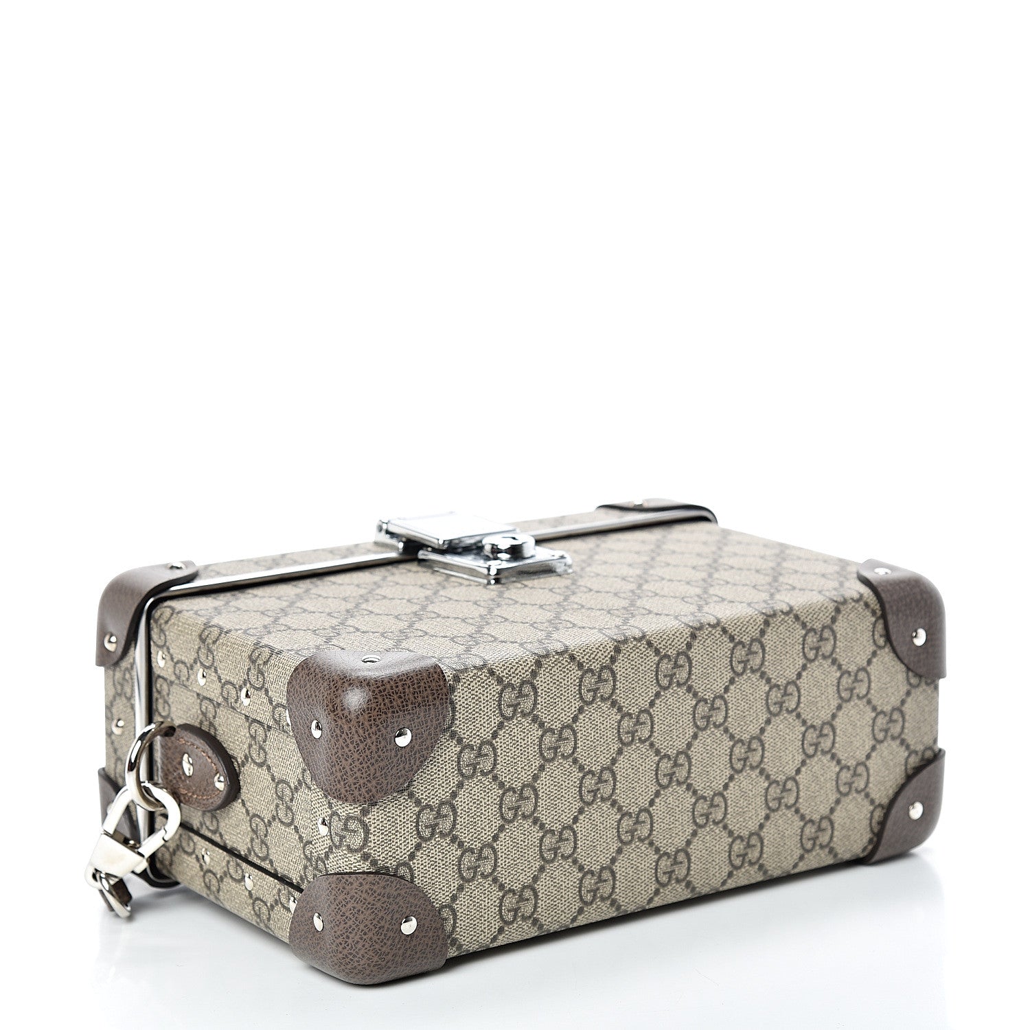 Gucci GG Supreme Monogram Globe-Trotter Beauty Case Brown 3 of 12