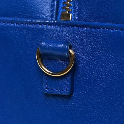 Saint Laurent Calfskin Monogram Baby Cabas Blue 16 of 17