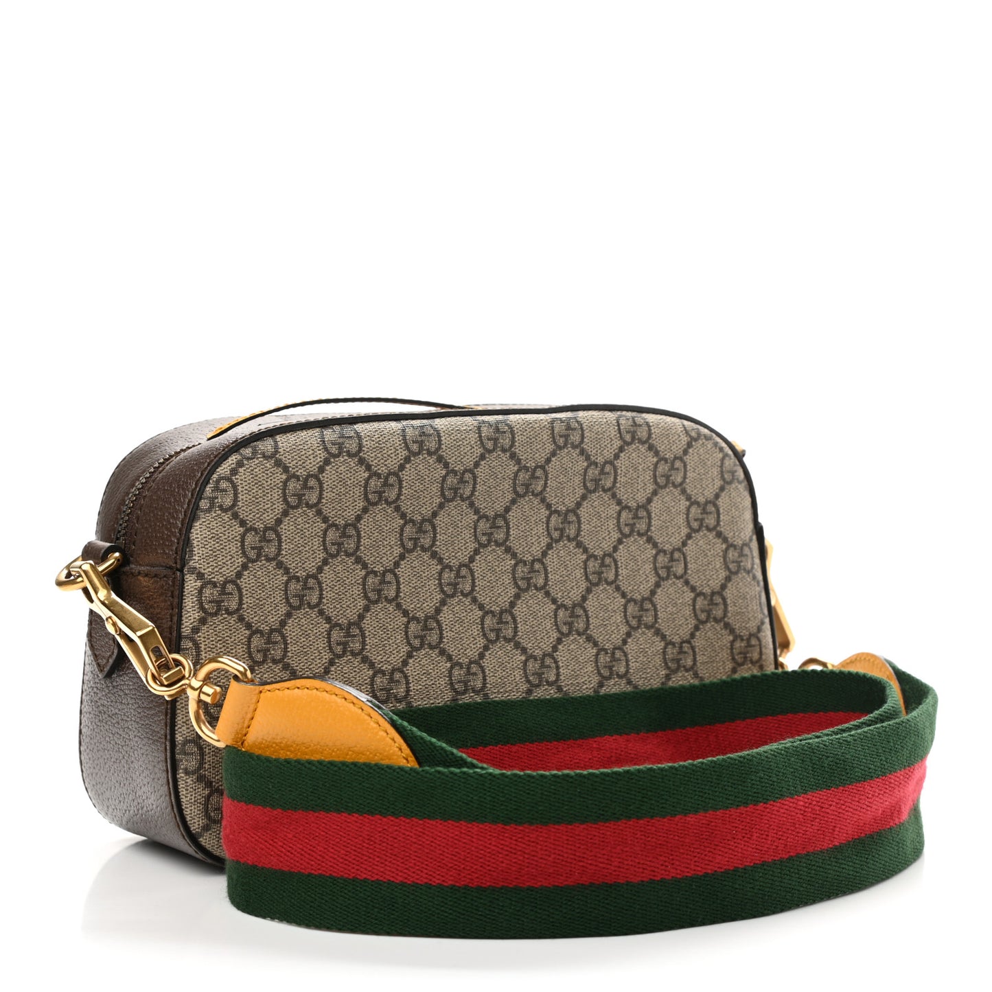 GG Supreme Monogram Web Neo Vintage Shoulder Bag Beige New Acero Crop
