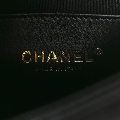 Chanel Caviar Quilted Camellia Chain Around Backpack Black 6 of 9