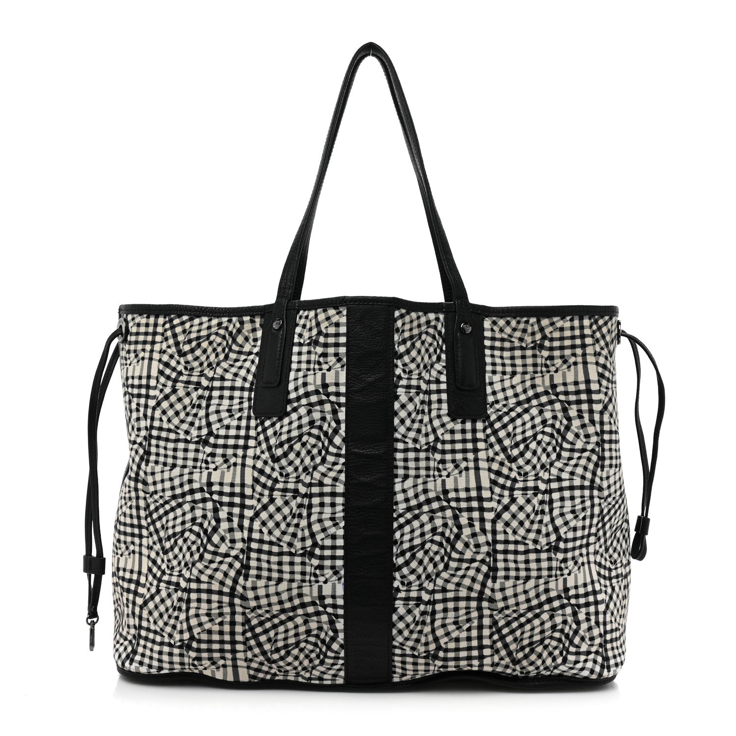 MCM Visetos Large Liz Reversible Shopper Tote Black 3 of 25
