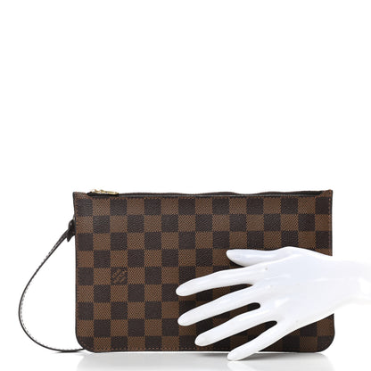 Louis Vuitton Damier Ebene Neverfull MM GM Pochette 2 of 9