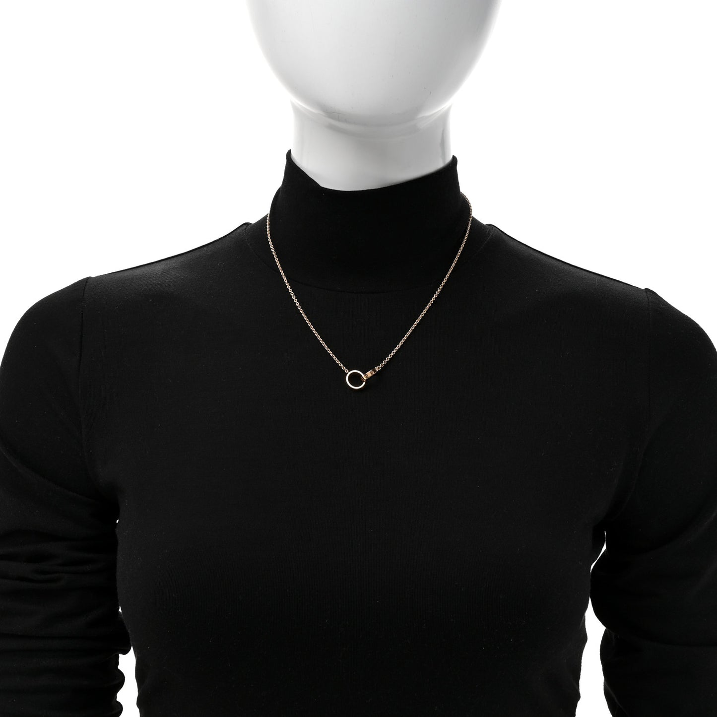 18K Yellow Gold Interlocking LOVE Necklace
