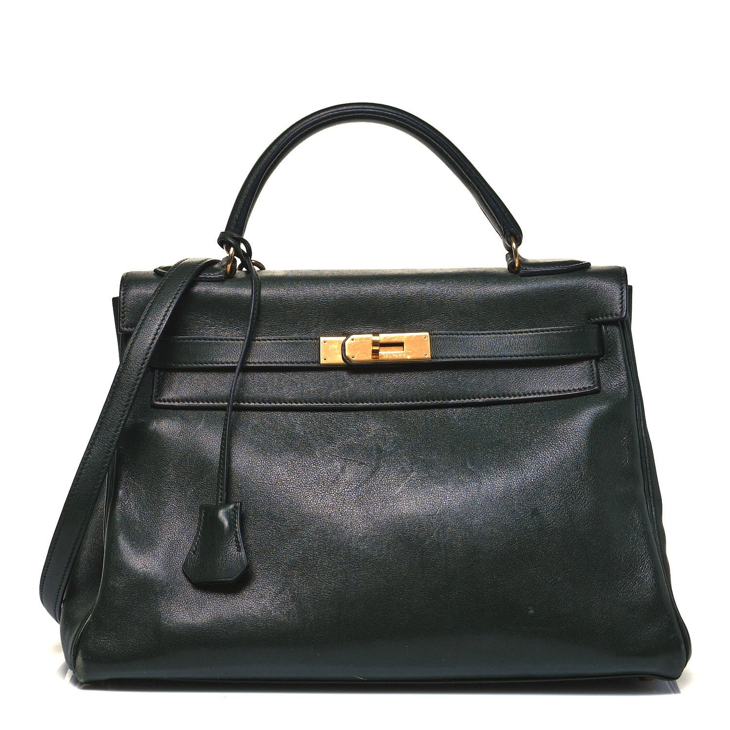 Hermes Gulliver Kelly Retourne 32 Vert Fonce 1 of 9