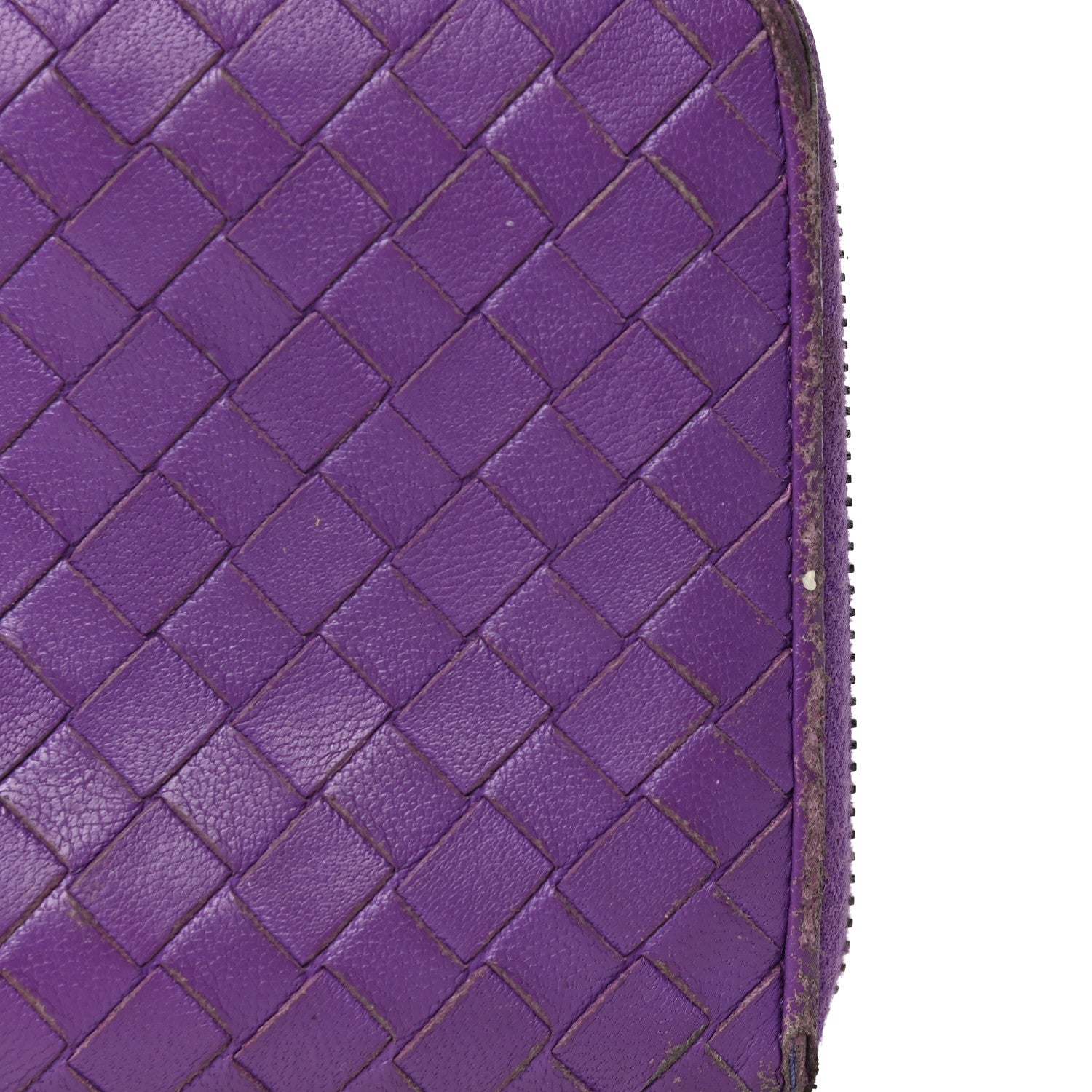 Bottega Veneta Nappa Intrecciato Wristlet Zip Wallet Byzantine 17 of 21
