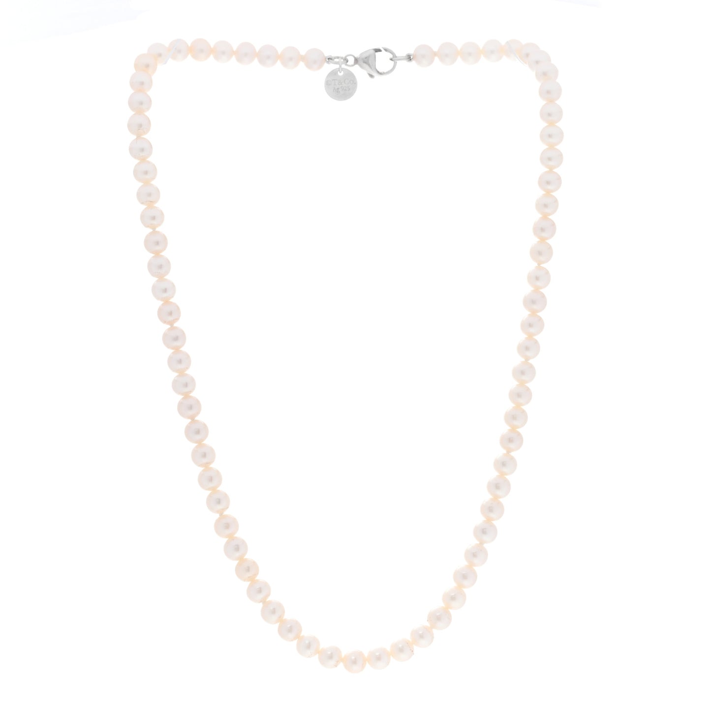 Sterling Silver Freshwater Cultured Pearl 5.5-6mm Ziegfeld Necklace