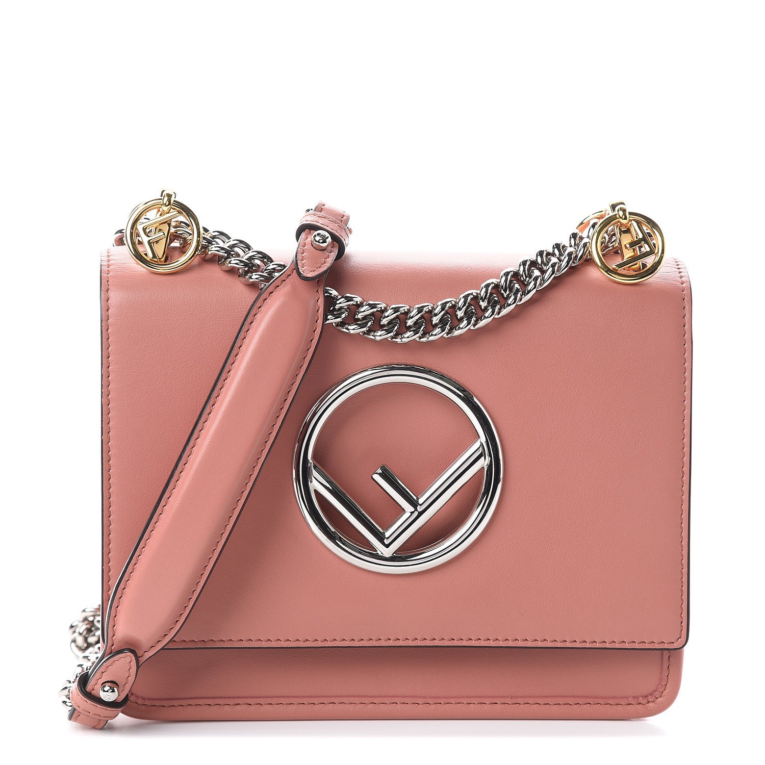 Fendi Vitello Century Opaco F is Fendi Small Kan I Shoulder Bag Macaron 1 of 7