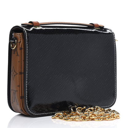 Louis Vuitton Shiny Epi Reverse Monogram Pochette Metis Mini Marine 2 of 4