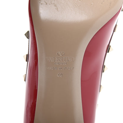 Valentino Garavani Patent Rockstud 85mm Pumps 40 Rosso Poudre 7 of 9