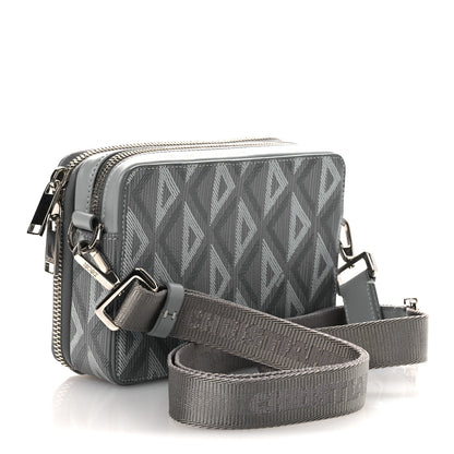 Christian Dior Coated Canvas CD Diamond Messenger Pouch Grey 3 of 10