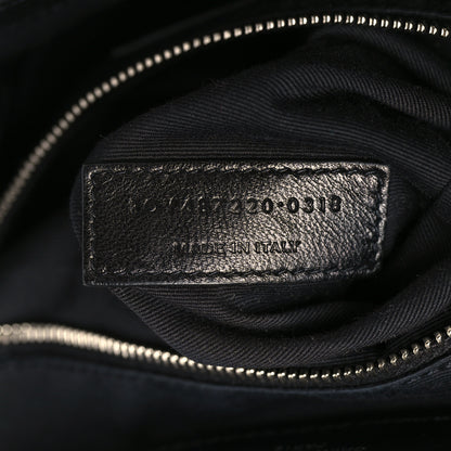 Saint Laurent Calfskin Y Quilted Monogram Small Loulou Backpack Black 6 of 9