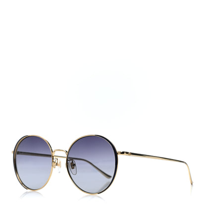 Gucci Round Sunglasses GG0401SK Gold 1 of 4