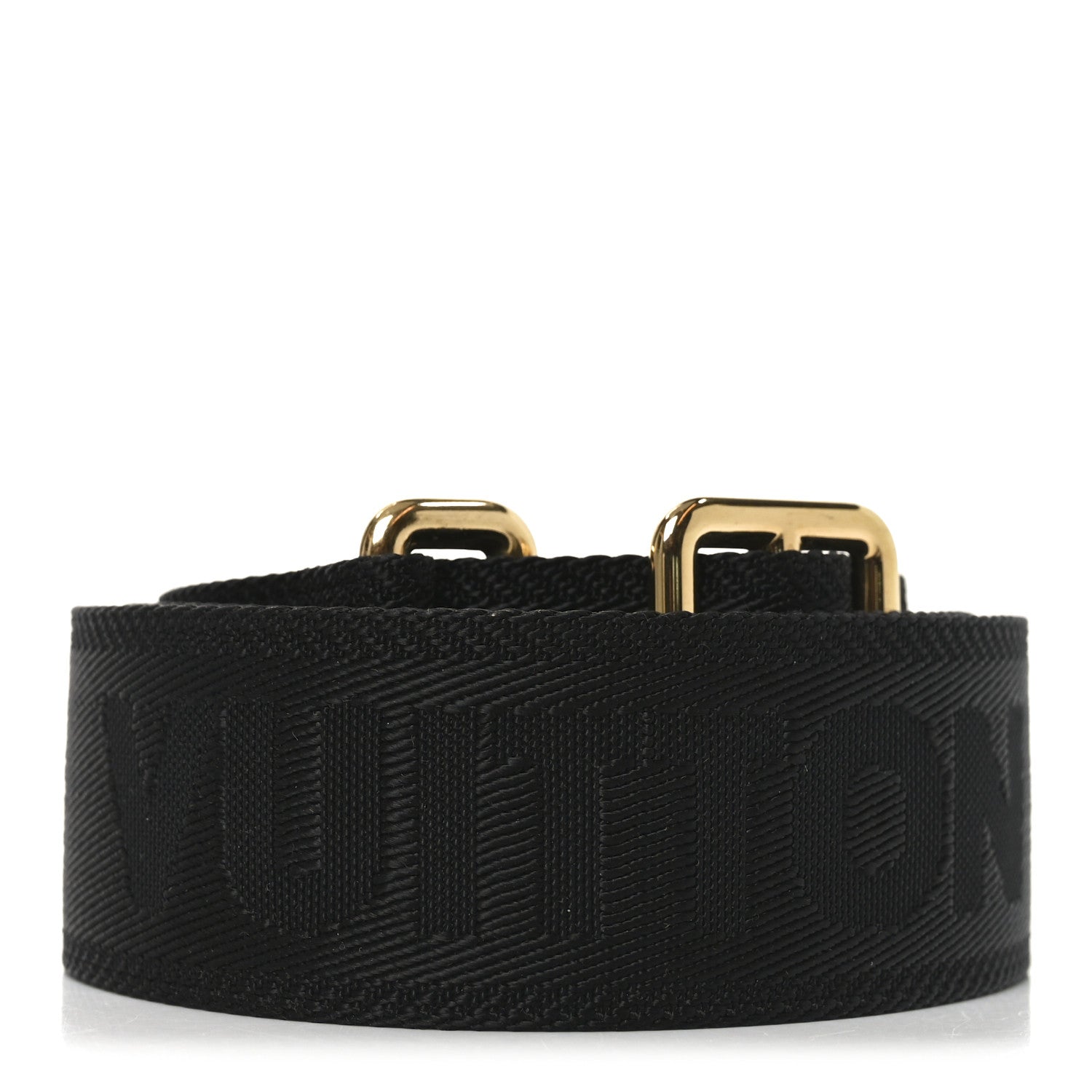 Louis Vuitton Nylon Calfskin Bubblegram Wallet Strap Black 2 of 3