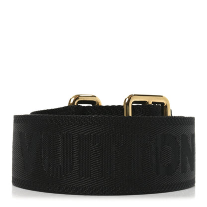Louis Vuitton Nylon Calfskin Bubblegram Wallet Strap Black 2 of 3