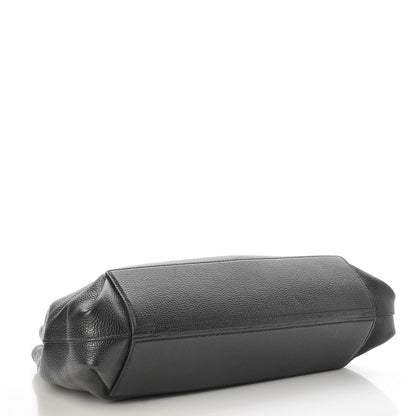 Miu Miu Goatskin Madras Tote Black 5 of 9