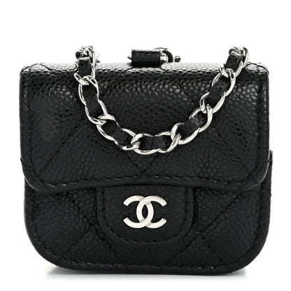 Chanel Caviar Quilted Airpods Pro Case Black 1 of 12