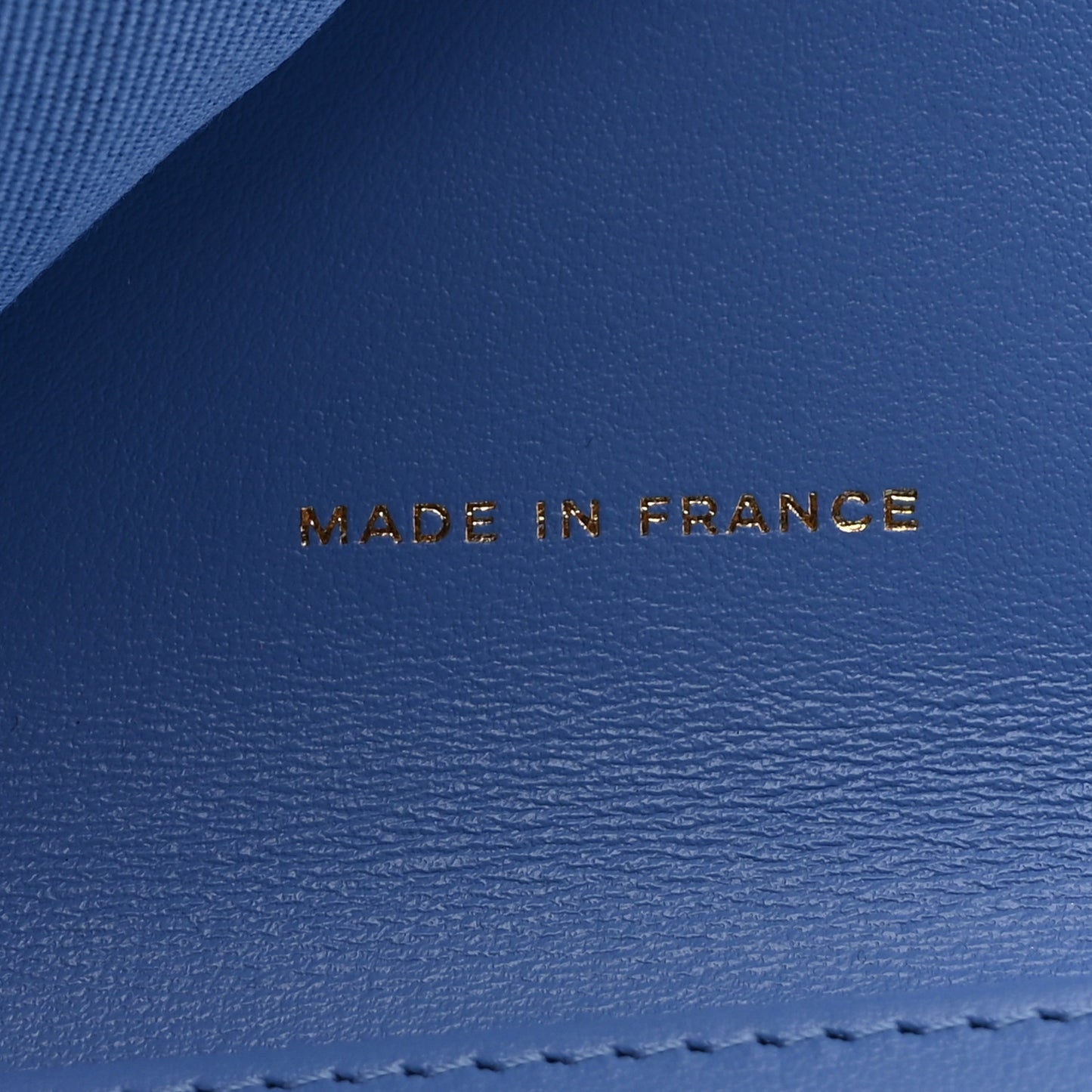 Caviar Quilted Compact Flap Wallet Blue